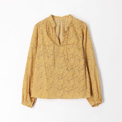 ドットケララ　プリントブラウス