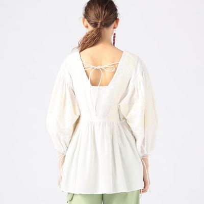 【ＷＥＢ限定】ＥＭＢＲＯＩＤＥＲＹ　ボリュームスリーブブラウス