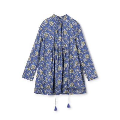 コットンサテンプリント チュニックブラウス | maison