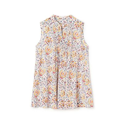 maison TOMORROWLAND/メゾン トゥモローランド コットンボイルプリント ノースリーブブラウス
