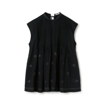 ＜maison TOMORROWLAND＞コットンボイルエンブロイダリー　ピンタックブラウス
