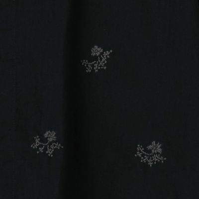 コットンボイルエンブロイダリー　ハーフスリーブシャツ