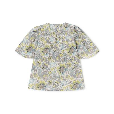 maison TOMORROWLAND/メゾン トゥモローランド コットンボイルプリント フレアスリーブブラウス