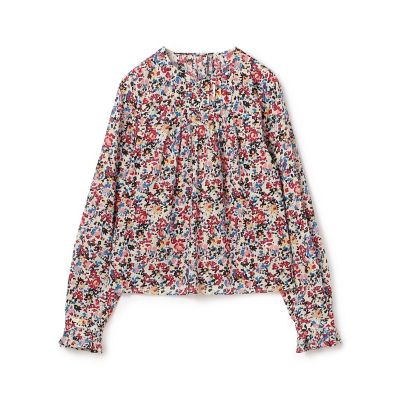 maison TOMORROWLAND/メゾン トゥモローランド コットンボイルプリント ショートブラウス