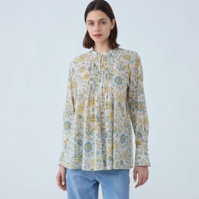 Balmain プリント シルクボウタイブラウス | ニュートラル | FARFETCH JP