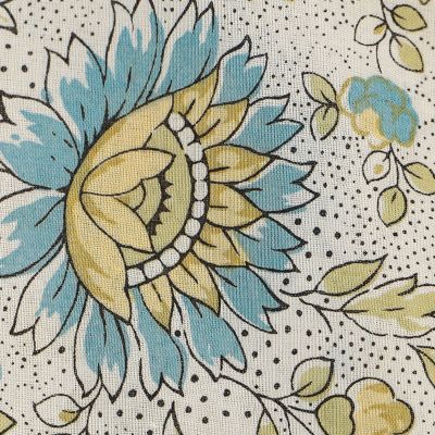コットンボイルプリント　チュニックブラウス