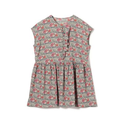 maison TOMORROWLAND/メゾン トゥモローランド レーヨンプリント アシンメトリーフリルブラウス
