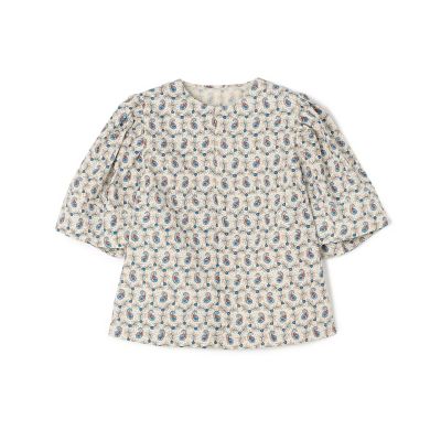 ＜maison TOMORROWLAND＞コットンタイプライタープリント　アンギュラースリーブブラウス