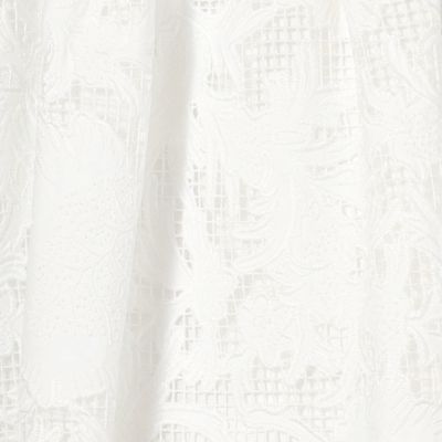 コットンエンブロイダリー　ペプラムキャミソール
