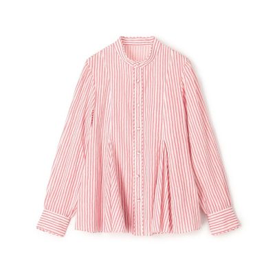 ＜maison TOMORROWLAND＞コットンボイルプリント　バイカラーＡラインブラウス