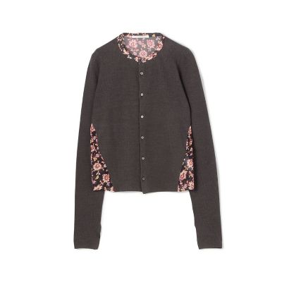 ＜maison TOMORROWLAND＞プリントニット　コンビカーディガン