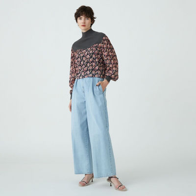 プリントニット コンビプルオーバー | maison TOMORROWLAND/メゾン