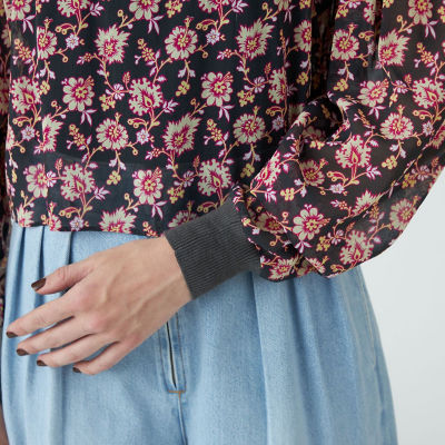 プリントニット コンビプルオーバー | maison TOMORROWLAND/メゾン