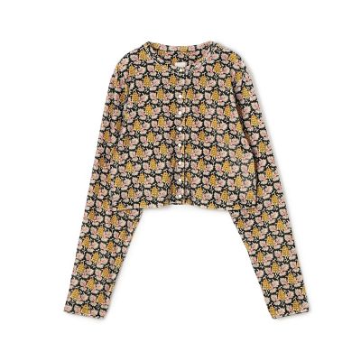 ＜maison TOMORROWLAND＞ブライトベロア　ドットスナップカーディガン