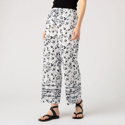 ＜maison TOMORROWLAND＞コットンプリントナローストレートパンツ