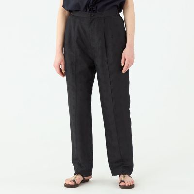 トゥモローランド　ポリエステルウールツイル タックテーパードパンツ ポリエステルウールツイル タックテーパードパンツ
