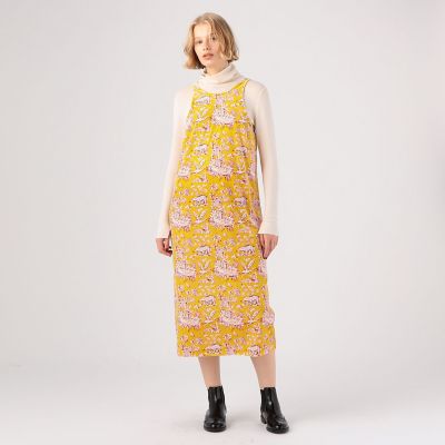 ブライトベロア プリントナローワンピース | maison TOMORROWLAND