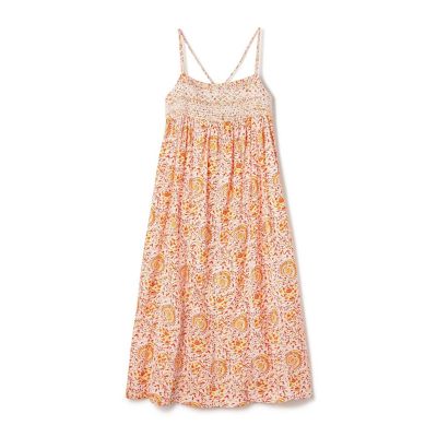 ＜maison TOMORROWLAND＞コットンリネンプリント　キャミソールワンピース