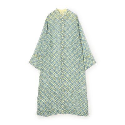 リネンコットンムーブ フレンチスリーブティアードワンピース | maison
