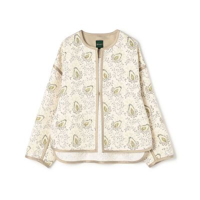 ＜maison TOMORROWLAND＞ポリエステルプリント　クルーネックブルゾン