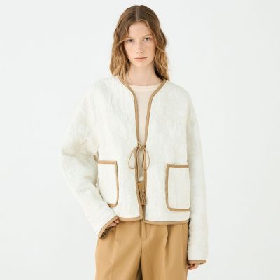 レーヨンサテンキルト リバーシブルジャケット | maison TOMORROWLAND