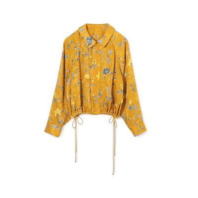 ＜maison TOMORROWLAND＞ベルベットサテンプリント　ブルゾン