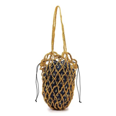 ＜maison TOMORROWLAND＞プリントコンビ　メッシュアバカバッグ