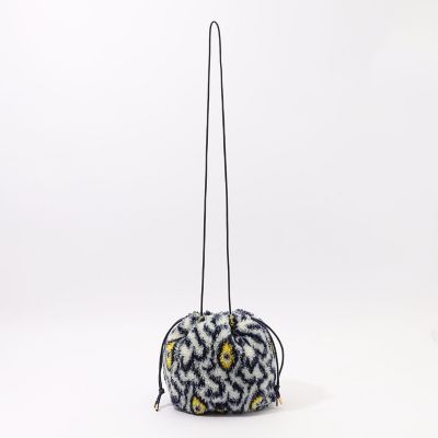 イカットプリント　ボアバッグ
