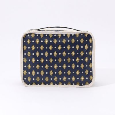[maison TOMORROWLAND/メゾン トゥモローランド] コーティングオックス トラベルポーチ（M） 68ネイビーケイ【三越伊勢丹/公式】