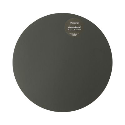 VACAVALIENTE/バカバリエンテ ルカ　ラウンド　プレイスマット　３６ＣＭ　グレー（５０１０８３０５）