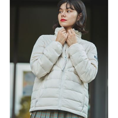 撥水 ショート丈 スタンドジップ プレミアムグースダウン