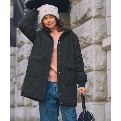 【SALE】AIGLE/エーグル DUPONT SORONA中綿 撥水 インサレーション リバーシブル キルティングボアジャケット ブラック コート・ジャケット【三越伊勢丹/公式】