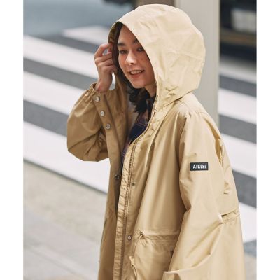 透湿 防水 防風 2．5レイヤー フーデッドロングコート RP | AIGLE