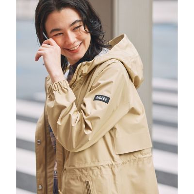 透湿 防水 防風 2．5レイヤー フーデッドロングコート RP | AIGLE