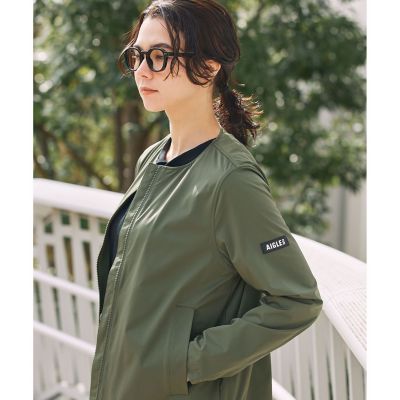 UVカット 撥水 ストレッチノーカラージャケット RP | AIGLE