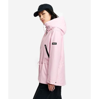 MTD 透湿防水 防風 2レイヤー 止水ジップ ミドル丈フーディ