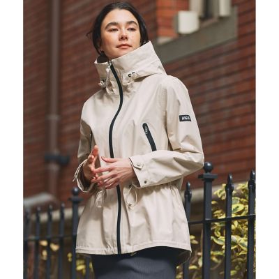 MTD 透湿防水 防風 2レイヤー 止水ジップ ミドル丈フーディ