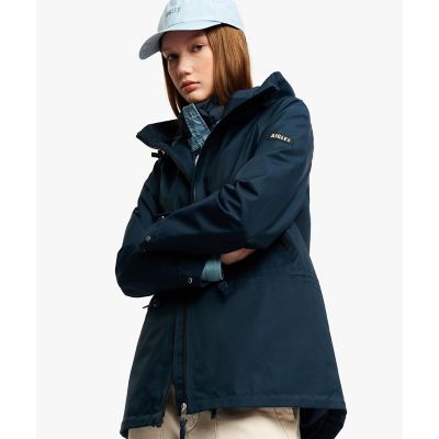 MTD 透湿防水 防風 2レイヤー 止水ジップ ミドル丈フーディ