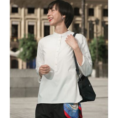 速乾　ＳＯＬＯＴＥＸ　ワンポイントロゴ　ロングスリーブプルオーバーノーカラーシャツ