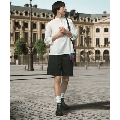 速乾　ＳＯＬＯＴＥＸ　ワンポイントロゴ　ロングスリーブプルオーバーノーカラーシャツ