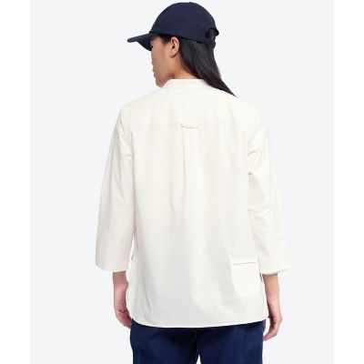 速乾　ＳＯＬＯＴＥＸ　ワンポイントロゴ　ロングスリーブプルオーバーノーカラーシャツ