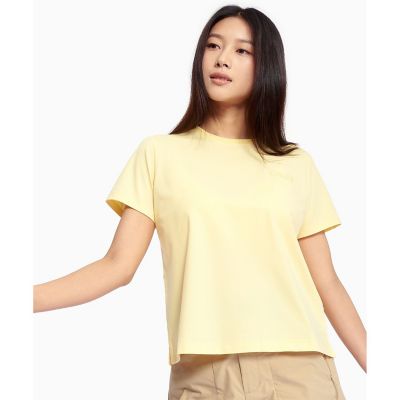 AIGLE/エーグル UVカット 吸水速乾 プライムフレックス ワンポイントロゴ 半袖Tシャツ RP イエロー トップス【三越伊勢丹/公式】