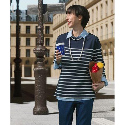 マリンストライプ　ロングスリーブボーダーＴシャツ　ＲＰ　長袖Ｔシャツ