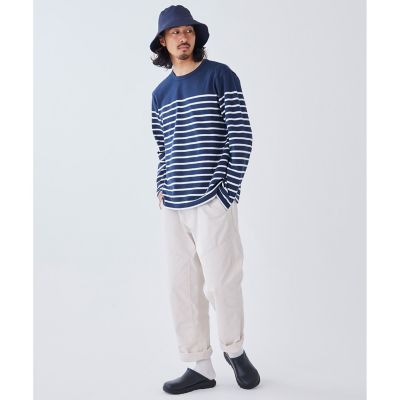 ヤーンダイロングスリーブボーダーTシャツ RP | AIGLE