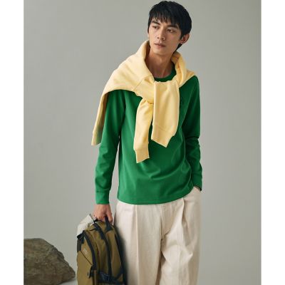 【SALE】AIGLE/エーグル UVカット ワンポイントロゴ ロングスリーブ 長袖リブTシャツ グリーン トップス【三越伊勢丹/公式】
