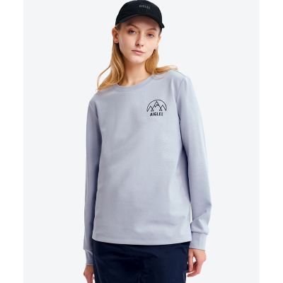 【SALE】AIGLE/エーグル UVカット ワンポイントロゴ ロングスリーブ 長袖リブTシャツ ブルー トップス【三越伊勢丹/公式】