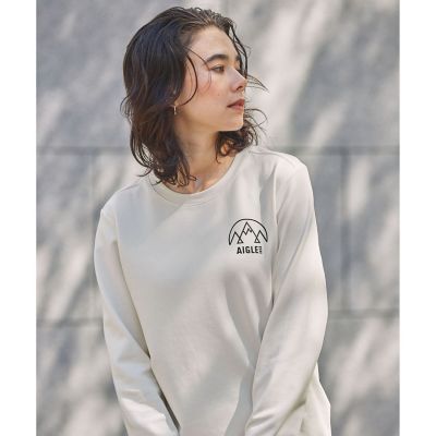 UVカット ワンポイントロゴ ロングスリーブ 長袖リブTシャツ