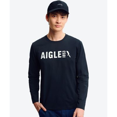 【SALE】AIGLE/エーグル UVカット ロングスリーブロゴTシャツ RP ブラック トップス【三越伊勢丹/公式】