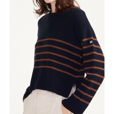 AIGLE/エーグル ストライププルオーバーセーター