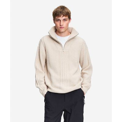 AIGLE/エーグル ケーブルニット オーバーサイズハーフジップセーター オフホワイト トップス【三越伊勢丹/公式】